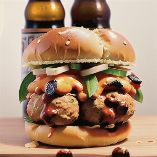 Beer Mi Asian Meatball Subs