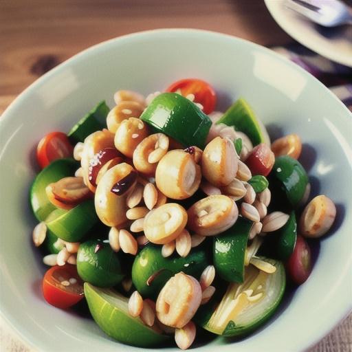Farro salad with roasted veg (Insalata di farro con verdure al forno)