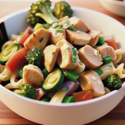 Spicy Asian Chicken and Noodle Casserole