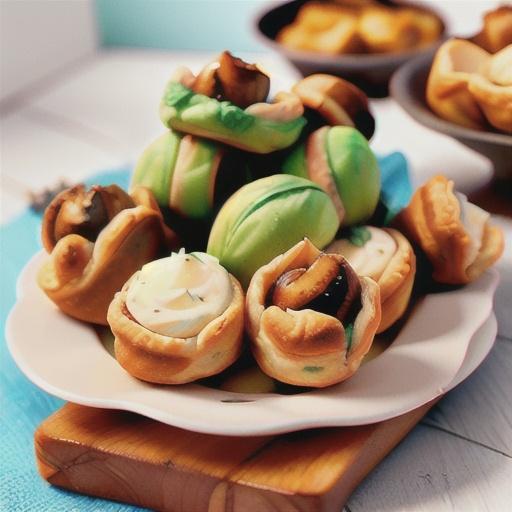Gruyere-Mushroom Puff Pastry Bites