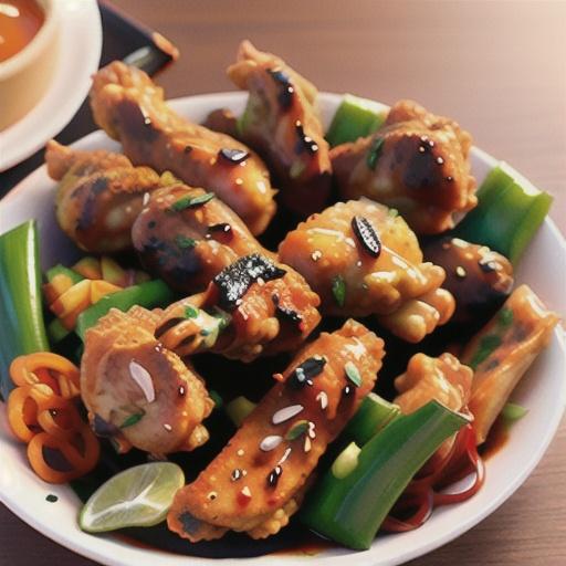 Spicy Korean Fried Chicken with Gochujang Sauce