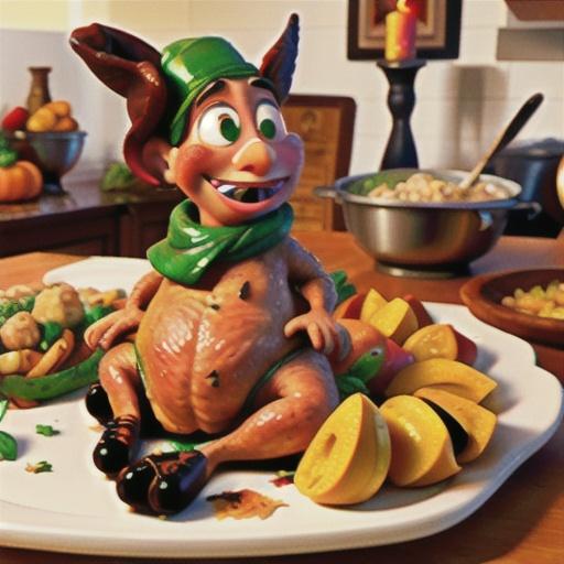 Thanksgiving Turkey with Italian Meat Stuffing