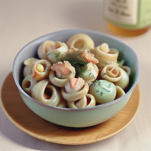 Orecchiette with salmon & fennel seed crumbs