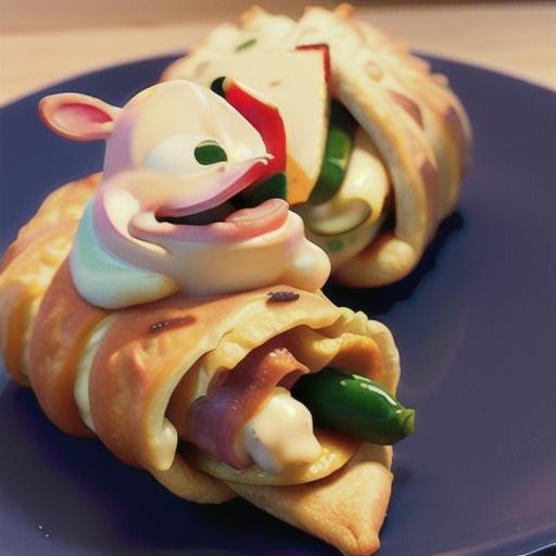Ham and Cheese Crescent Roll-Ups