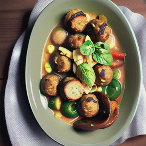 Ribollita with Italian pork meatballs