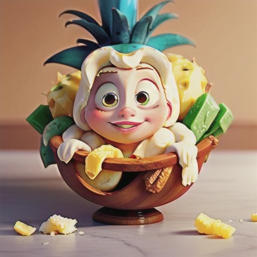 Coconut-Pineapple Ice Cream