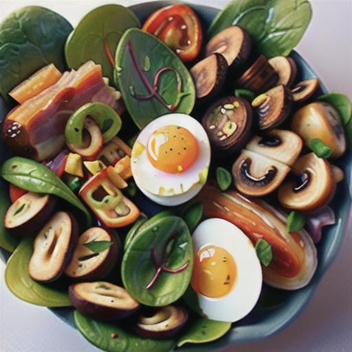 Wilted Spinach Salad and Bacon Vinaigrette