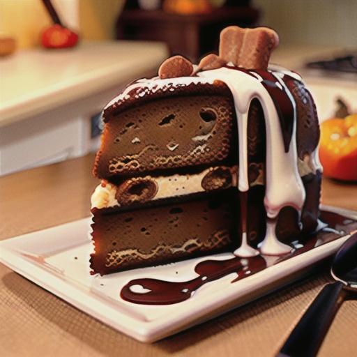 Gingerbread Orange Pudding Cake