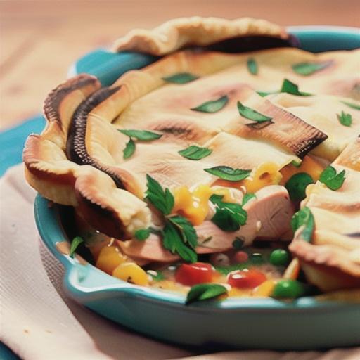 Chicken Pot Pie with Herb and Cheddar Crust