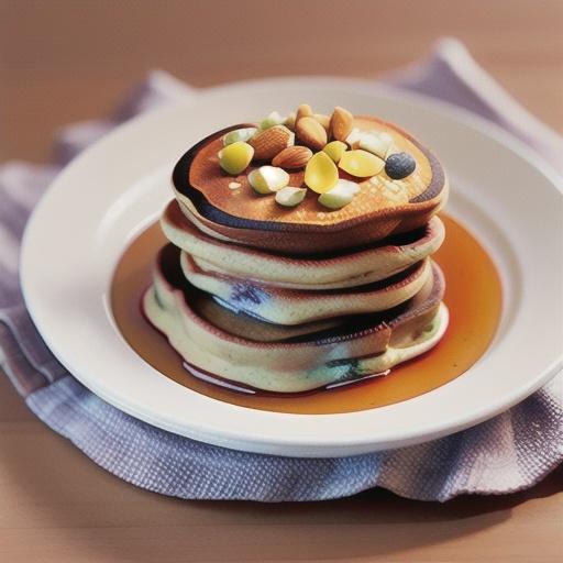 Linseed & walnut hotcakes