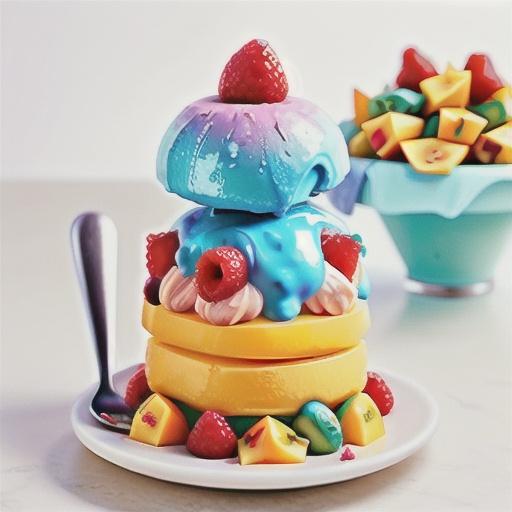 Mango-raspberry ice cream bombe recipe