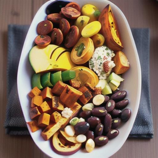 Roasted Sweet Potato, Black Bean, and Chorizo Breakfast Bowls