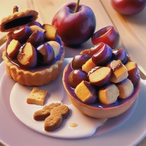 Plum Cobbler for Two