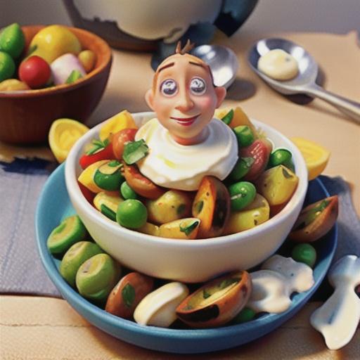 Potato Salad with Beans and Yogurt Dressing