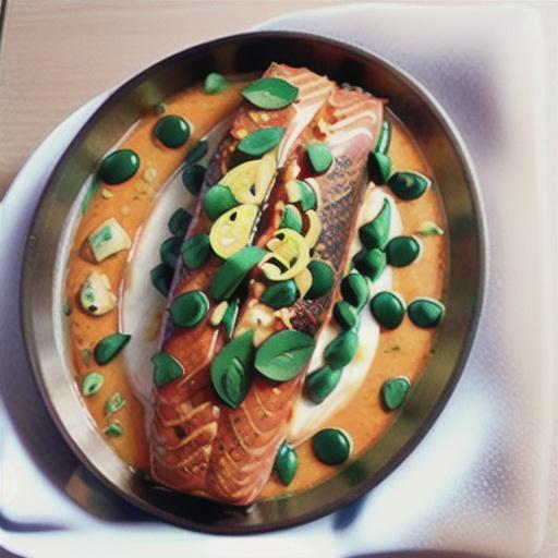 No-fuss salmon laksa tray bake