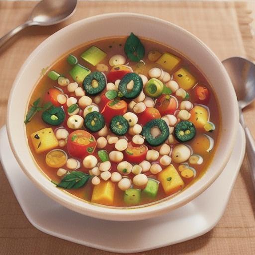 Spiced lentil and vegetable soup