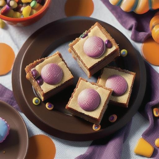 Leftover Halloween Candy Bar Blondies