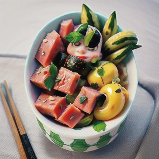 Watermelon “Tuna” Poke Bowl