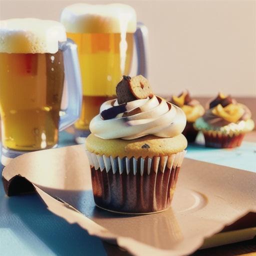 Over the Moon White Ale Cupcakes