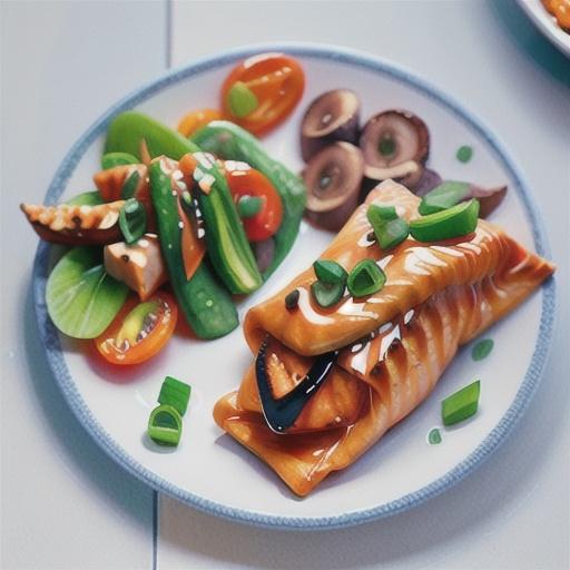 Teriyaki salmon parcels