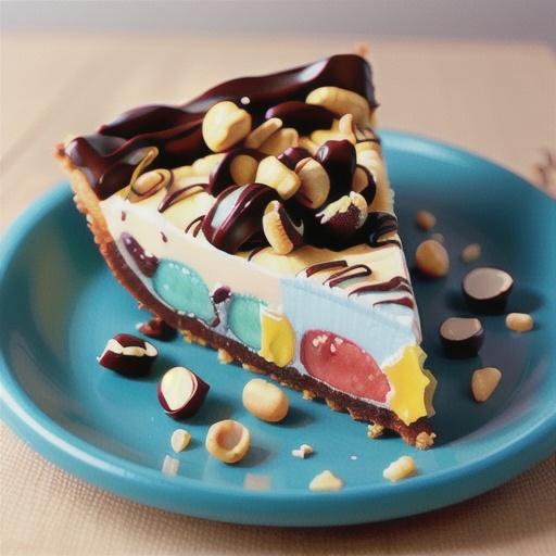 No-Bake Snickers Pie