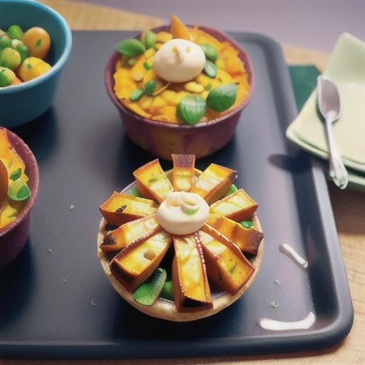 Sweet potato and chicken pies