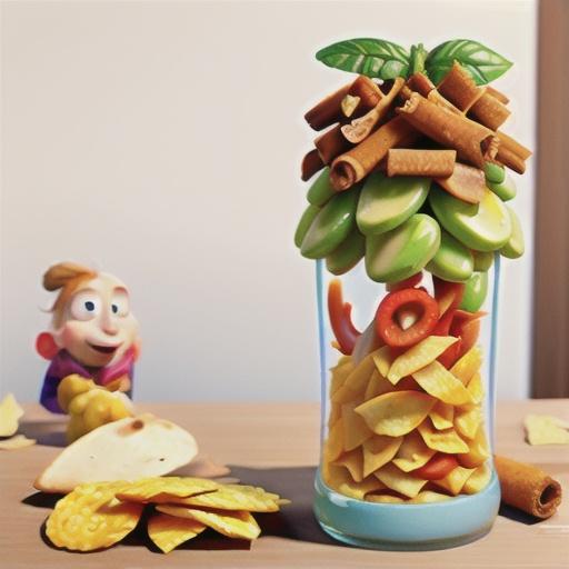 Gingered Fruit Salsa with Crispy Cinnamon Chips