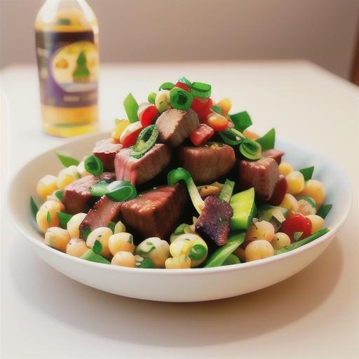 Moroccan lamb with chickpea salad