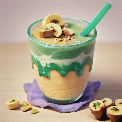 Green Banana and Peanut Butter Smoothie
