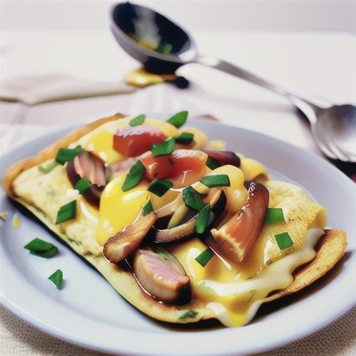 Fines herbes and gruyere omelette with smoked salmon