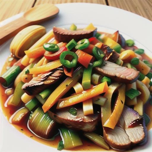 Venison Steak with Peppers and Onions