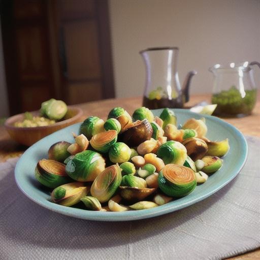 Roasted Brussels Sprouts with Thyme and Shallots