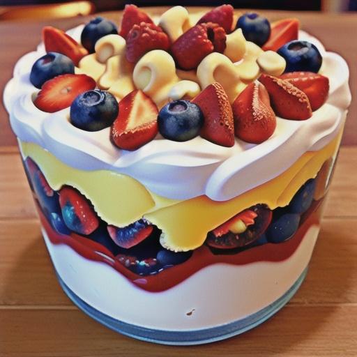 Red, White, and Blue Trifle