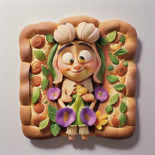 Floral focaccia recipe