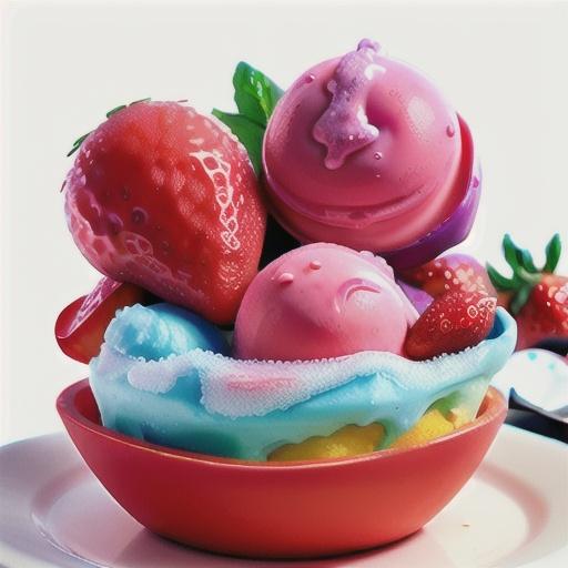 Simple strawberry sorbet