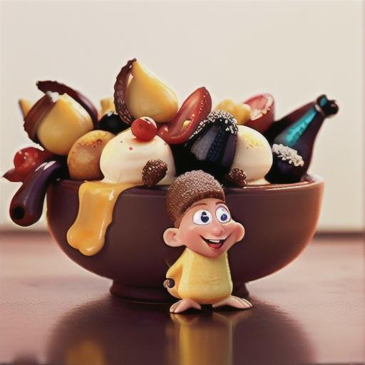 Sugar plums with mascarpone custard