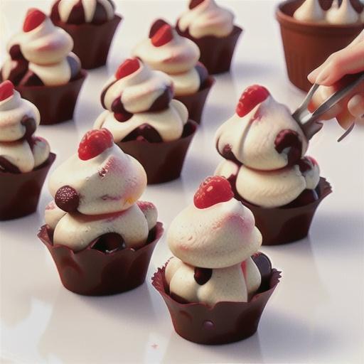 Raspberry-Chocolate Chip Meringues