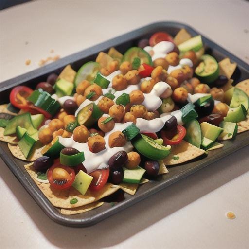 Sheet Pan Greek Salad Nachos