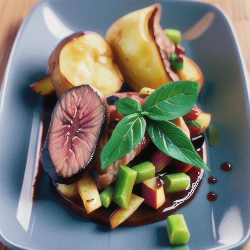 Red wine steaks with crispy potato