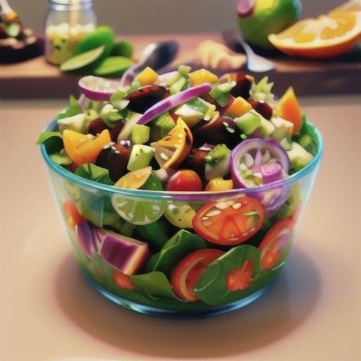 Chopped Salad with Lime-Cilantro Vinaigrette