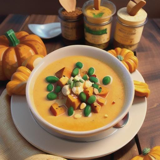 Curried Pumpkin Soup with Chives