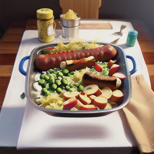 Roasted Sausage and Sauerkraut