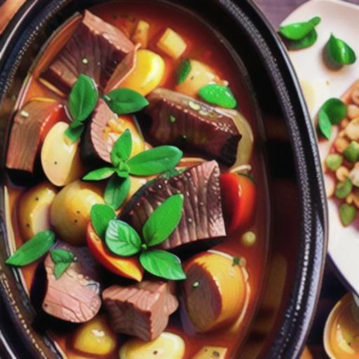 Slow cooker kokkinisto (Greek beef stew) recipe