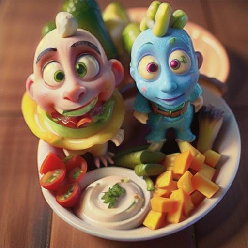 Blue Cheese Dip with Vegetables