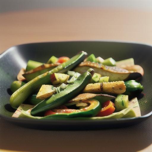 Roasted Green Chiles in a Light Vinaigrette