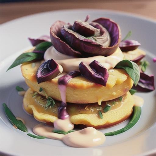 Vegan Baked Polenta with Radicchio
