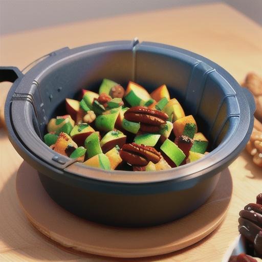 Air Fryer Brown Sugar and Pecan Roasted Apples