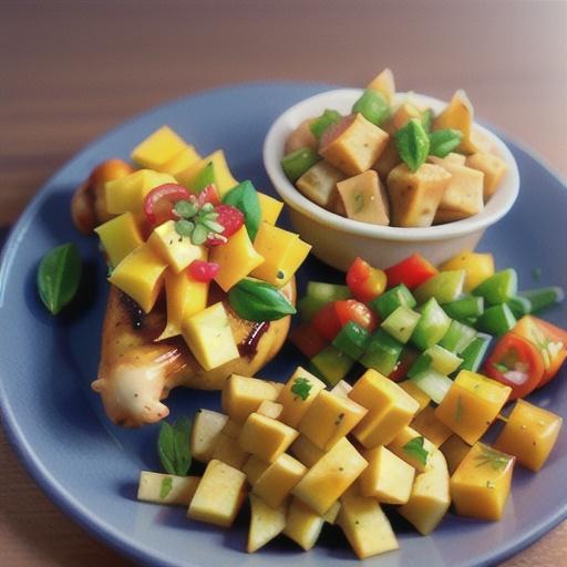 Chicken with Mango Chutney Sauce