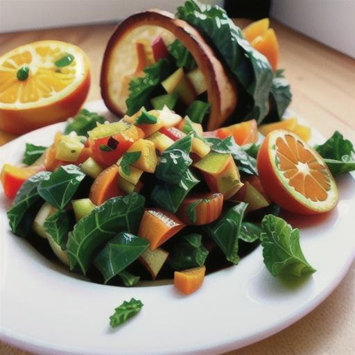 Delicious Homemade Orange Zest Kale