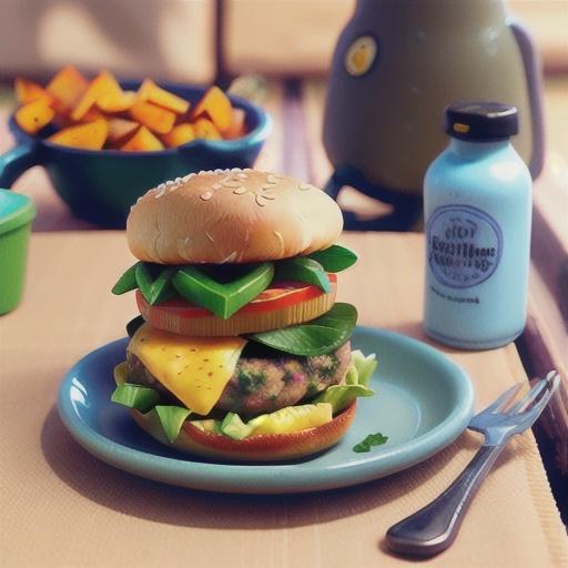 Sweet potato and tuna burgers